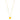 Single Hearted Girl - Yellow Charm Heart Necklace